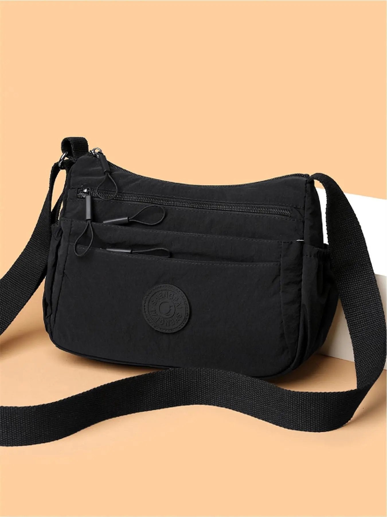✨ Women’s Solid Crossbody Bag – Leather, Compact, Adjustable, Stylish ✨