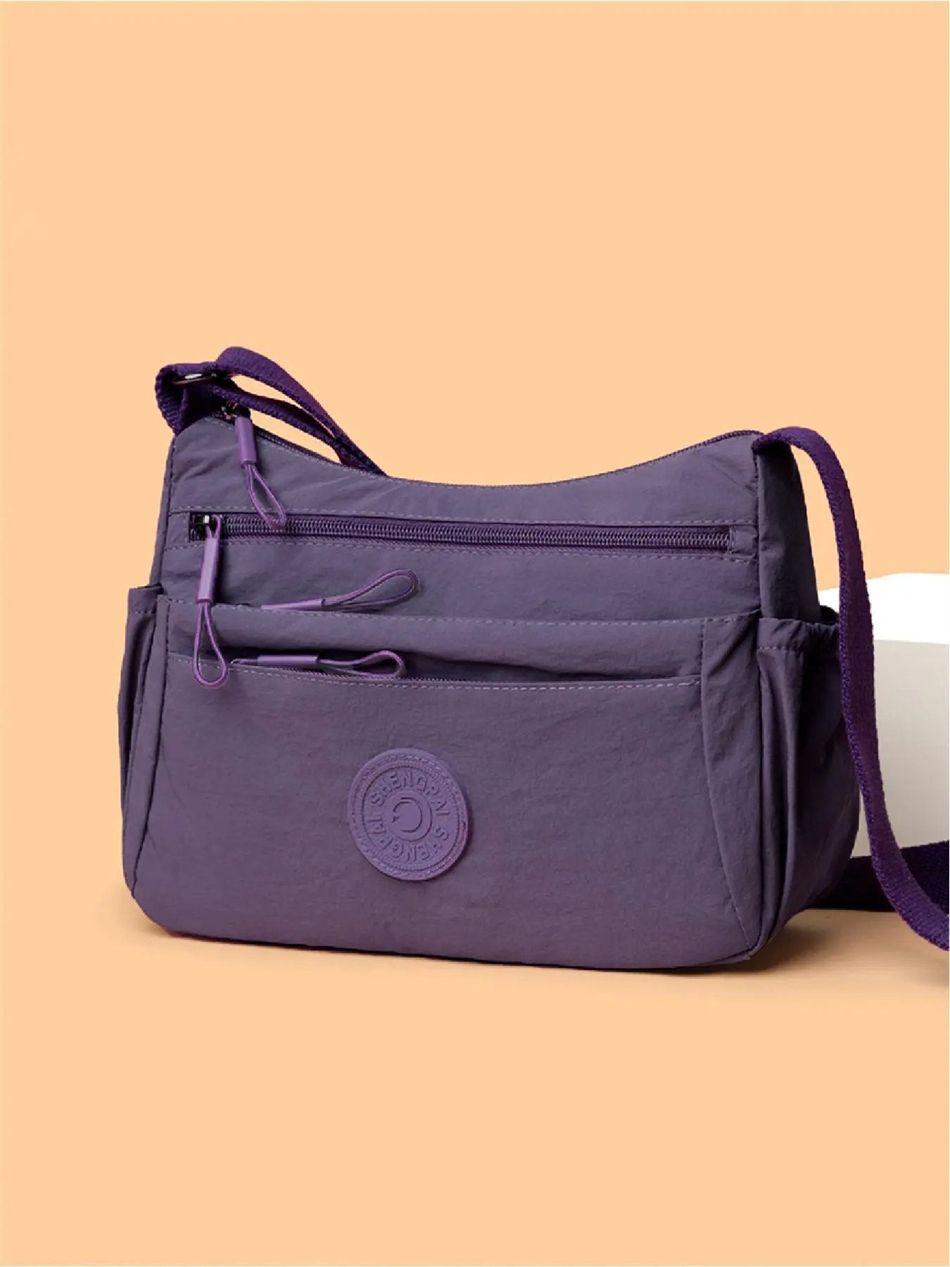 ✨ Women’s Solid Crossbody Bag – Leather, Compact, Adjustable, Stylish ✨