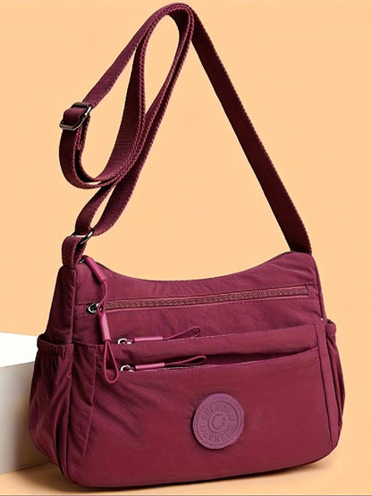 ✨ Women’s Solid Crossbody Bag – Leather, Compact, Adjustable, Stylish ✨