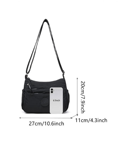 ✨ Women’s Solid Crossbody Bag – Leather, Compact, Adjustable, Stylish ✨