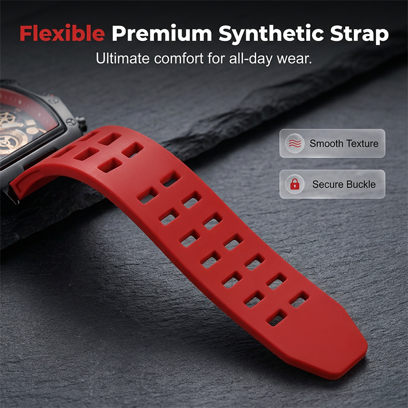 ⌚ Men's Tonneau Quartz Watch
