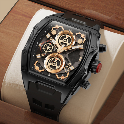 ⌚ Men's Tonneau Quartz Watch