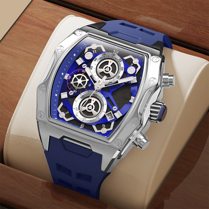 ⌚ Men's Tonneau Quartz Watch