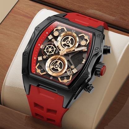 ⌚ Men's Tonneau Quartz Watch