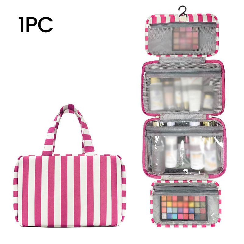 ✨Striped hanging travel toiletry bag