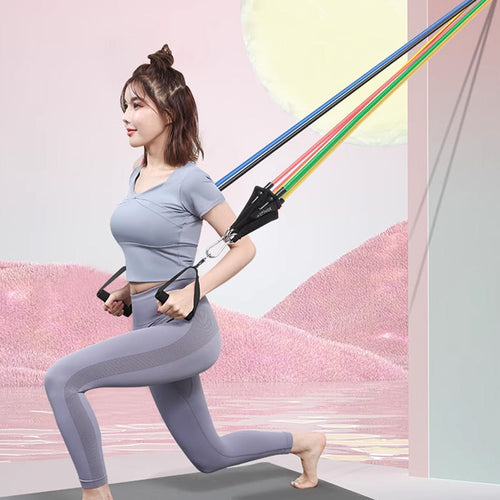 Build Your Dream Body Without a Gym  Adjustable Resistance Band Set for Full-Body Training Anywhere