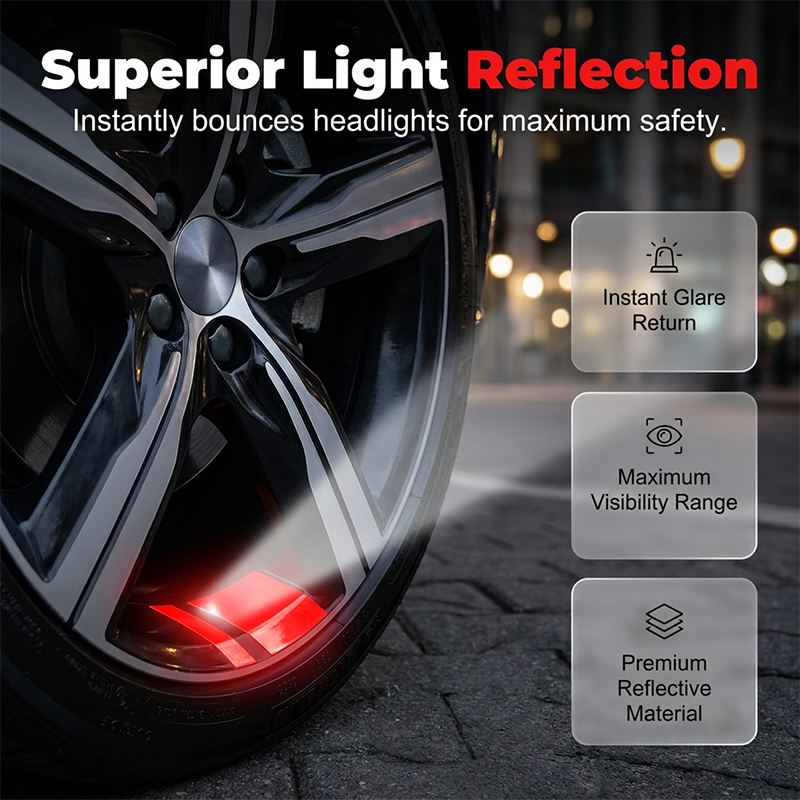 🥳2026 HOT SALE🚗Wheel Rim Reflective Stripes – Peel & stick, bright at night. Safer driving, instant style. 🛡️🌙