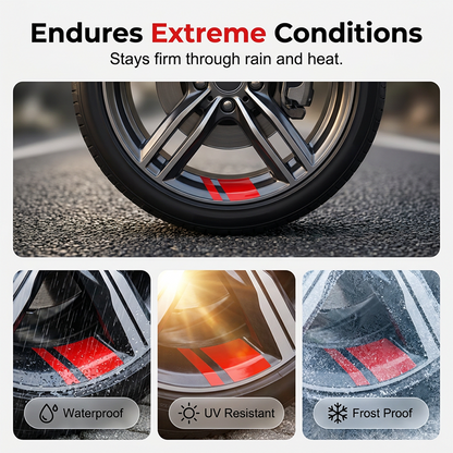 🥳2026 HOT SALE🚗Wheel Rim Reflective Stripes – Peel & stick, bright at night. Safer driving, instant style. 🛡️🌙