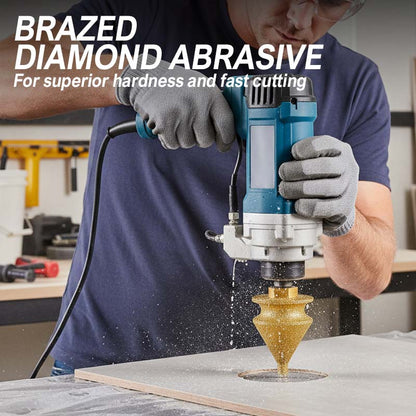 ⚙️✨Diamond Chamfering Bit for Grinder – Multi-Function, Brazed Diamond, Universal Fit 💎