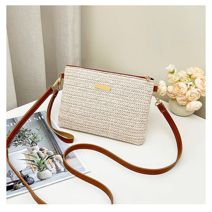 📢📢49% OFF !! ⏰Women's Woven Straw Shoulder Clutch Bag