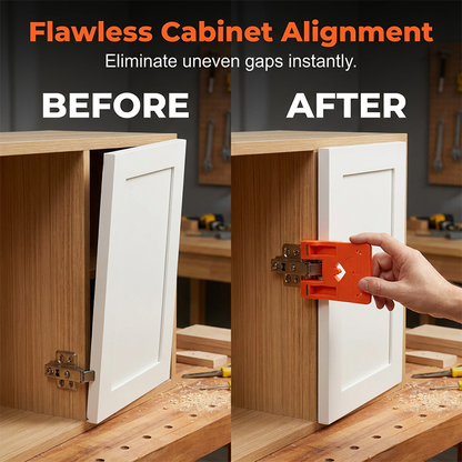 ✨ Cabinet Door Hinge Drilling Guide – Magnetic Clamp, Precise Alignment, 35mm 🪚