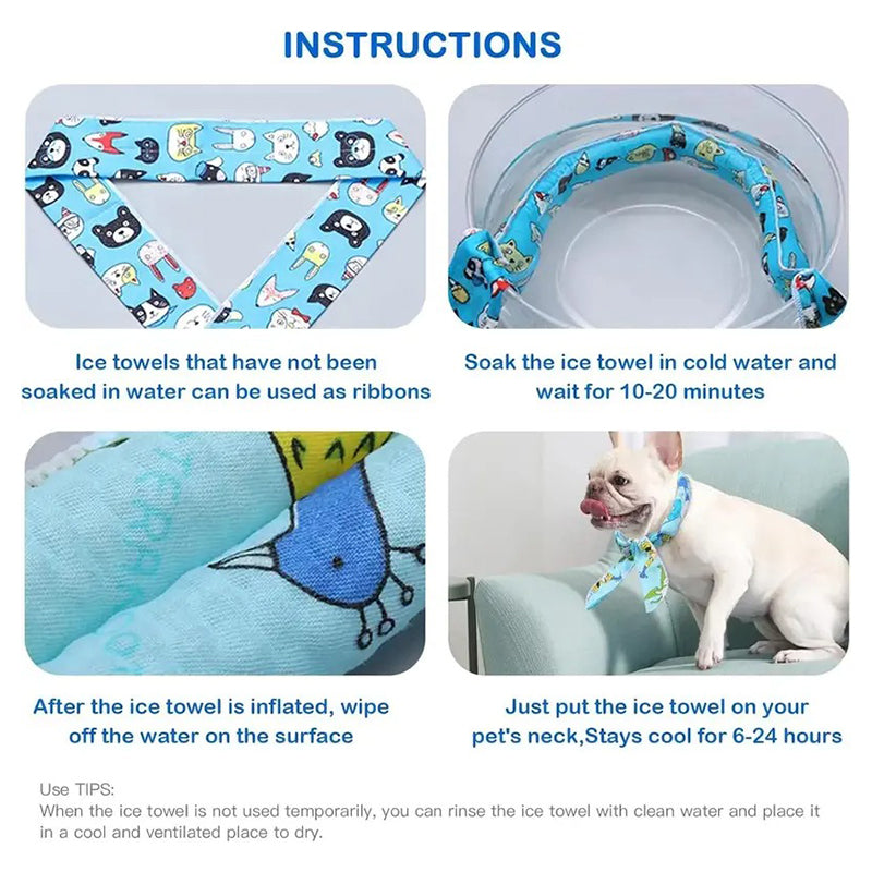📢📢BUY 1 GET 1 FREE !! ⏰Summer Pet Cooling Collar Wrap