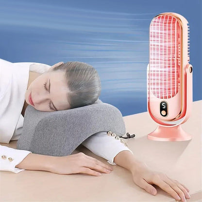🥳2026 HOT SALE🥳💞50K+ SOLD!💨🌙 49% OFF! Portable Table Fan – 5 speeds, ultra‑quiet, gentle breeze. Perfect for bedroom or office. Stay cool without noise! 😴✨