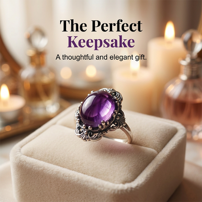 📢📢49% OFF !! ⏰Vintage Lace Amethyst Ring