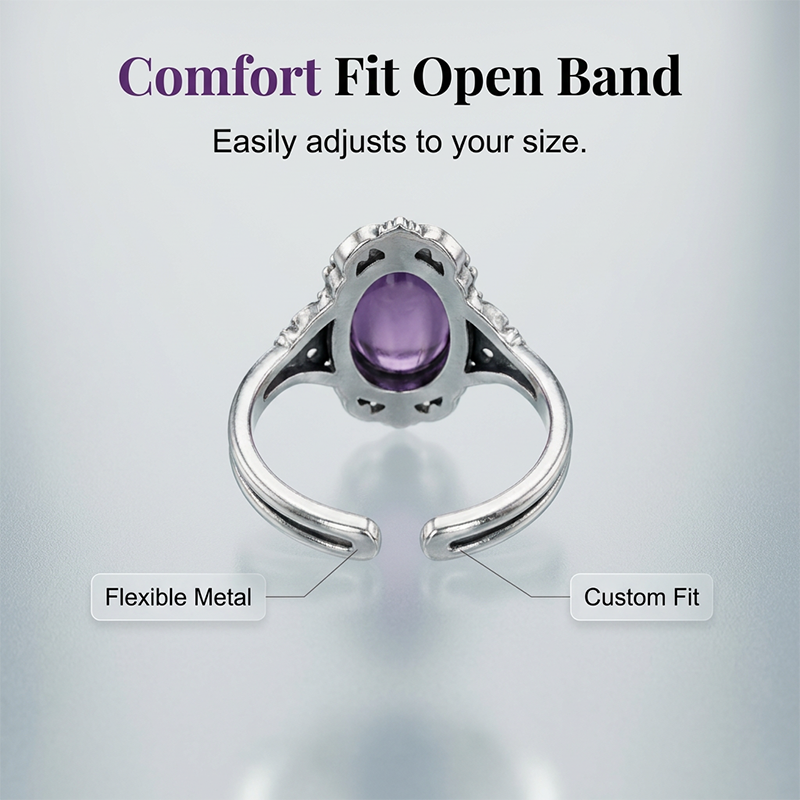 📢📢49% OFF !! ⏰Vintage Lace Amethyst Ring