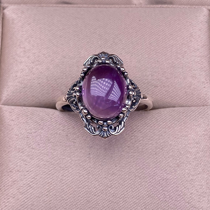 📢📢49% OFF !! ⏰Vintage Lace Amethyst Ring