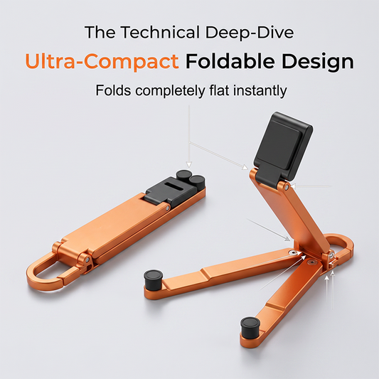 🔥HOT SALE 50% OFF🎁📱Mini Aluminum Phone Stand Keychain Foldable Desktop Holder – Small Gadget, Big Convenience✨