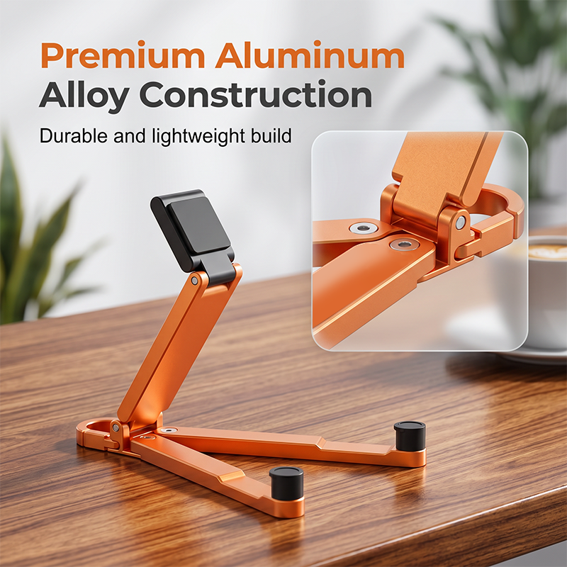 🔥HOT SALE 50% OFF🎁📱Mini Aluminum Phone Stand Keychain Foldable Desktop Holder – Small Gadget, Big Convenience✨