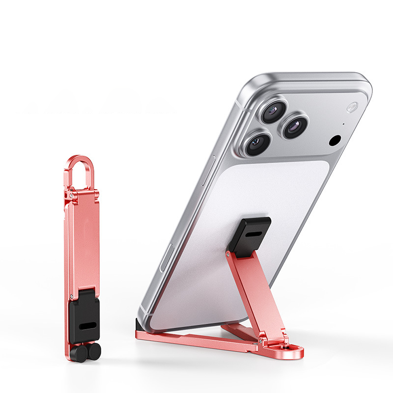 🔥HOT SALE 50% OFF🎁📱Mini Aluminum Phone Stand Keychain Foldable Desktop Holder – Small Gadget, Big Convenience✨