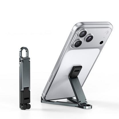 🔥HOT SALE 50% OFF🎁📱Mini Aluminum Phone Stand Keychain Foldable Desktop Holder – Small Gadget, Big Convenience✨