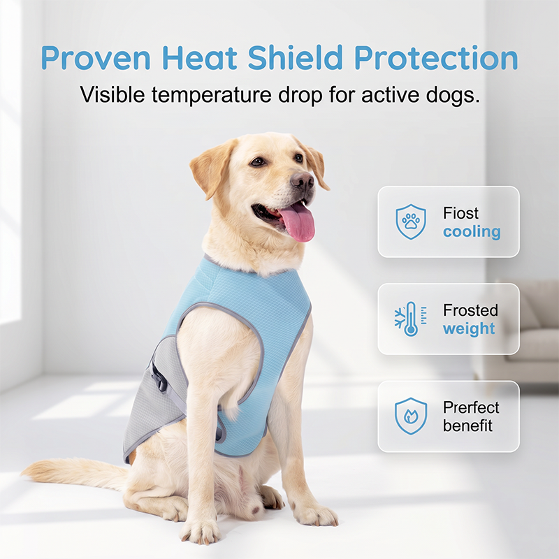 🐶 49% OFF NOW! ☀️ Dog Cooling Vest Harness – Ice-silk fabric & adjustable – Keeps your pet cool in summer – perfect for walks, beach or travel 🐾🌊✨