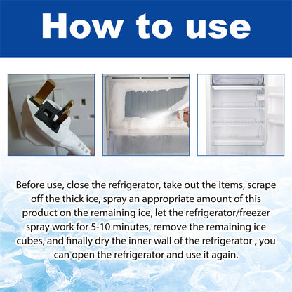 🔥Hot Sale 49% OFF🔥 Stop Chipping Ice! 120ml Fridge De-Icer Spray – Melt Frost in Minutes, No Scraper Needed ❄️