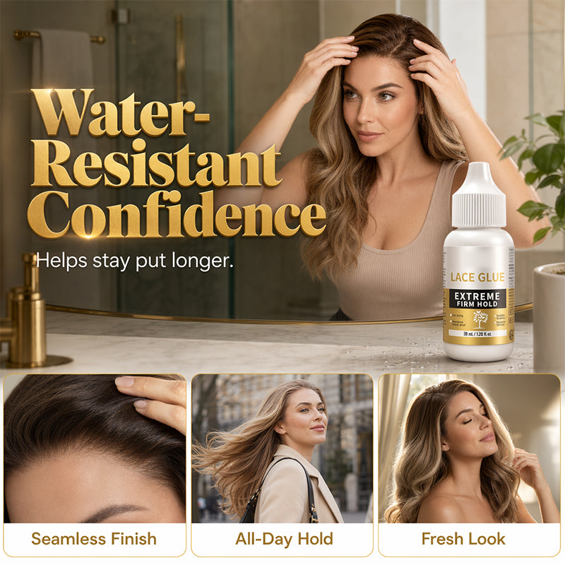 📢📢48% OFF !! ⏰Strong Hold Lace Wig Glue & Remover Combo | Waterproof Long Lasting Wig Adhesive