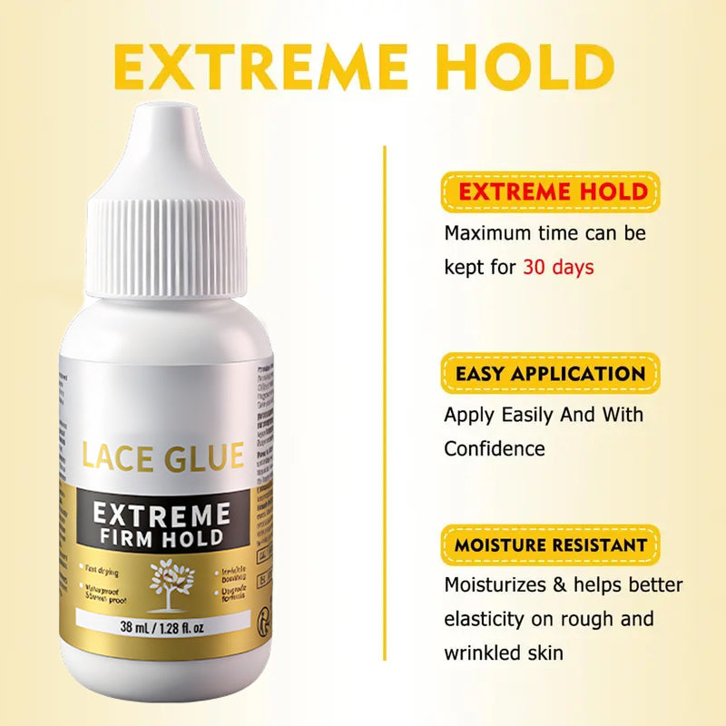 📢📢48% OFF !! ⏰Strong Hold Lace Wig Glue & Remover Combo | Waterproof Long Lasting Wig Adhesive