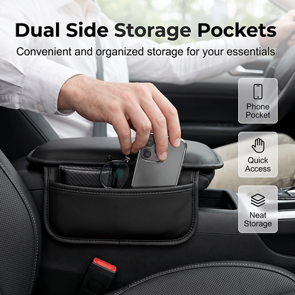 🔥50% OFF NOW🚗Car Center Console Armrest Cover with Side Storage Pockets, Soft Protective Cushion Organizer