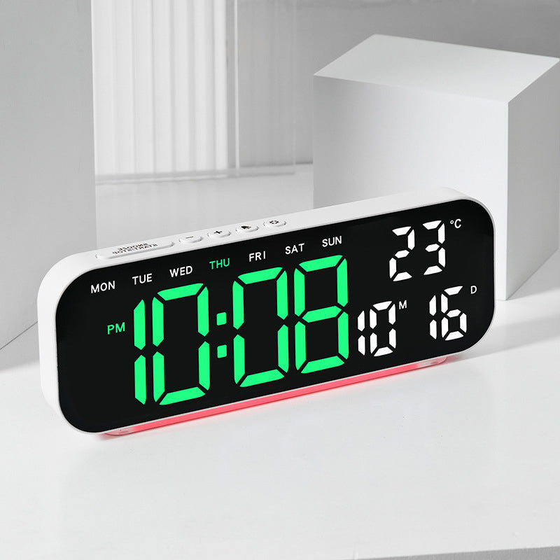 ⌚️LED Display Digital Alarm Clock with Date Temp Weekday