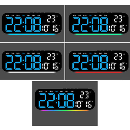⌚️LED Display Digital Alarm Clock with Date Temp Weekday