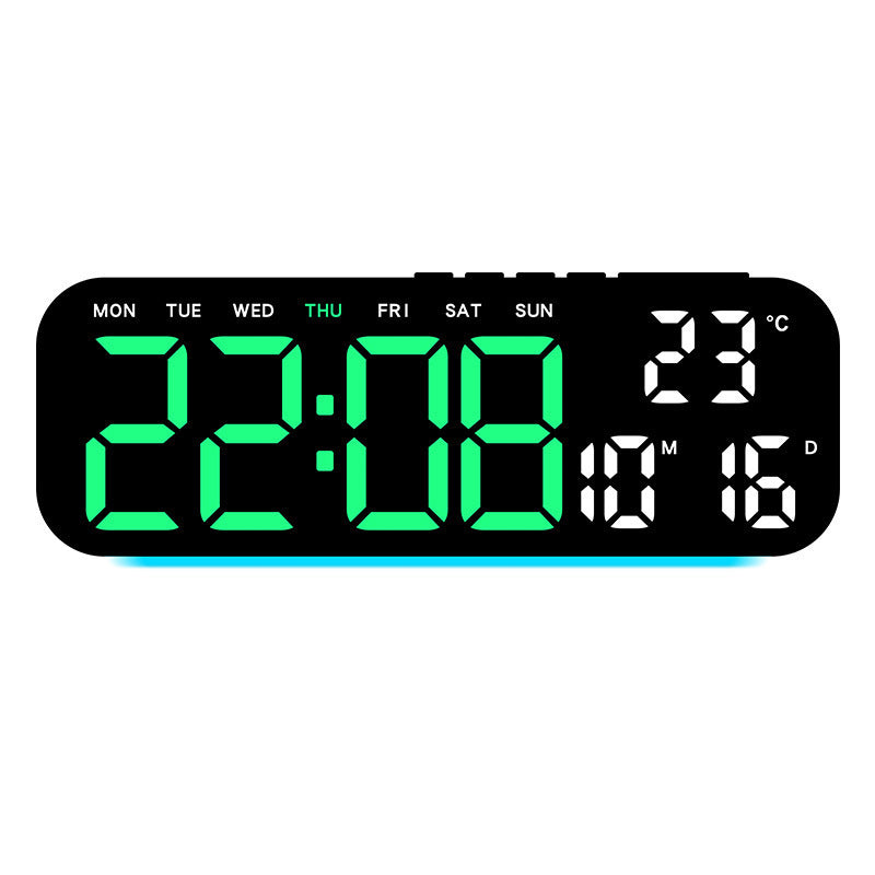 ⌚️LED Display Digital Alarm Clock with Date Temp Weekday