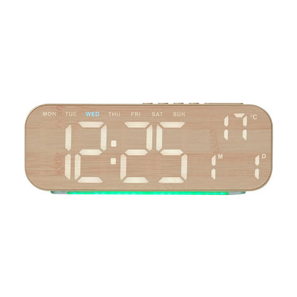 ⌚️LED Display Digital Alarm Clock with Date Temp Weekday