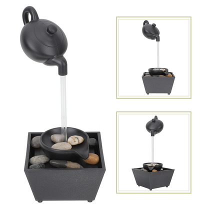 📢📢49% OFF !! ⏰Floating Illusion Teapot Water Fountain Decor