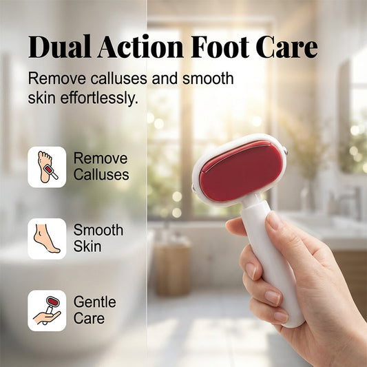 🏆 Double-Sided Foot Scraper – Easily Removes Calluses and Dead Skin ✨🦶