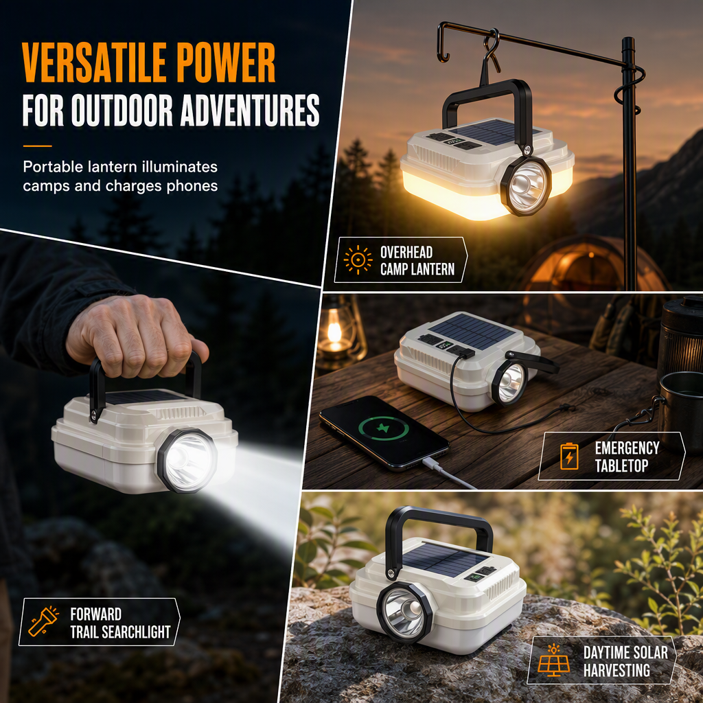 🏕️ LIMITED‑TIME 49% OFF! ☀️ Solar Rechargeable LED Camping Lantern – Weatherproof, Portable, Multi‑Use ✨