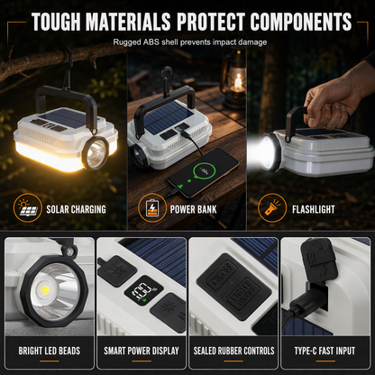 🏕️ LIMITED‑TIME 49% OFF! ☀️ Solar Rechargeable LED Camping Lantern – Weatherproof, Portable, Multi‑Use ✨