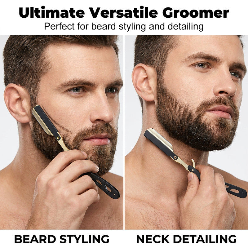 🪒 LIMITED‑TIME 50% OFF! ✨ Manual Foldable Straight Razor Holder – Ergonomic, Durable, Quick‑Load ✨
