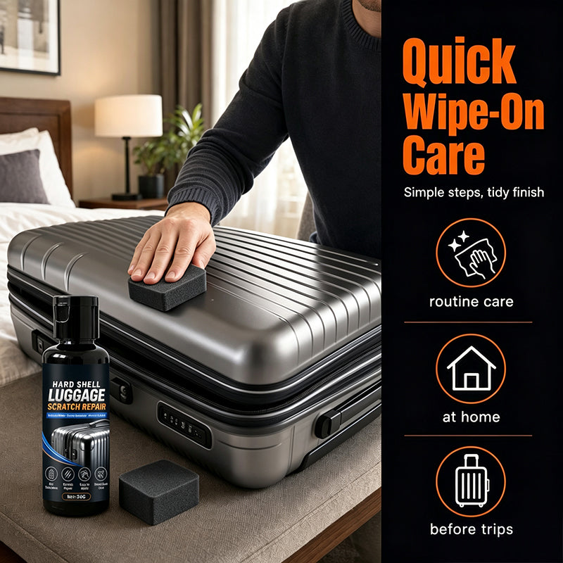 🧳 Hard-Shell Luggage Polish | Scuff Care