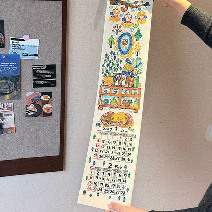 🔥🎁New: 50% OFF🔥 Creative 2027 long roll-format wall calendar