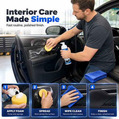 🫧🚘 Car Interior Cleaning Foam 150ml – Quick Care for Seats, Panels & Trim