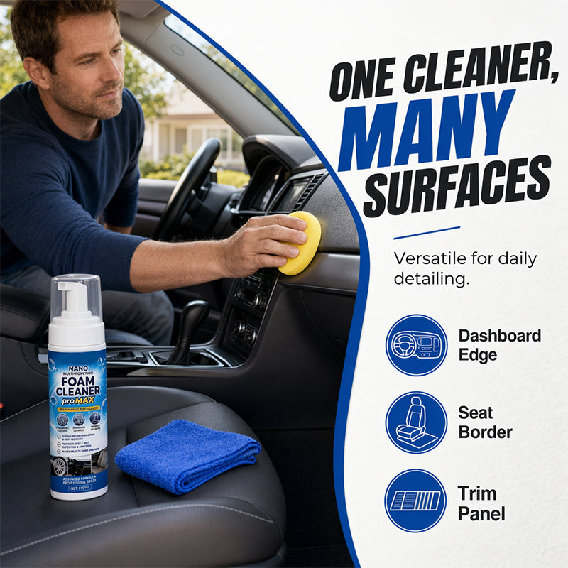 🫧🚘 Car Interior Cleaning Foam 150ml – Quick Care for Seats, Panels & Trim
