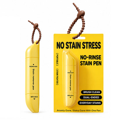 Portable Dual-Head Stain Remover Pen✨ Instant No-Rinse Emergency Spot Cleaner for Clothes, Oil & Coffee Stains