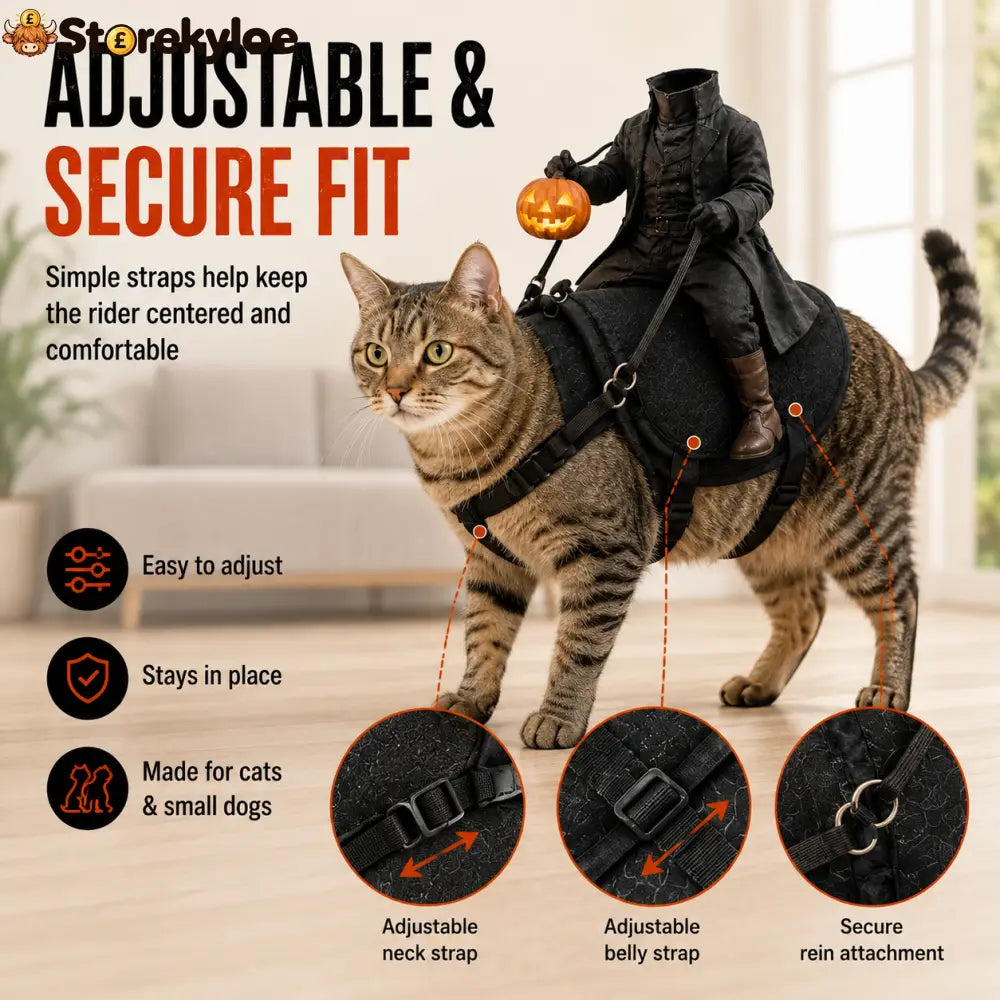 😺The Headless Horseman Rider™ Pet Costume🎃