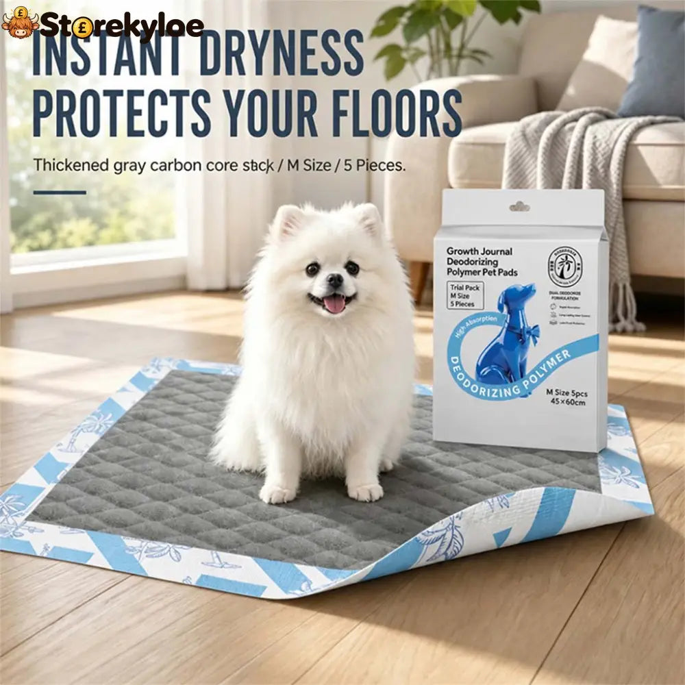 🐾🖤 Thickened Charcoal Pet Pee Pads – Fast Absorbing & Odor-Control Design - Pets