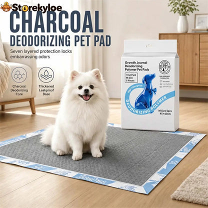 🐾🖤 Thickened Charcoal Pet Pee Pads – Fast Absorbing & Odor-Control Design - Pets