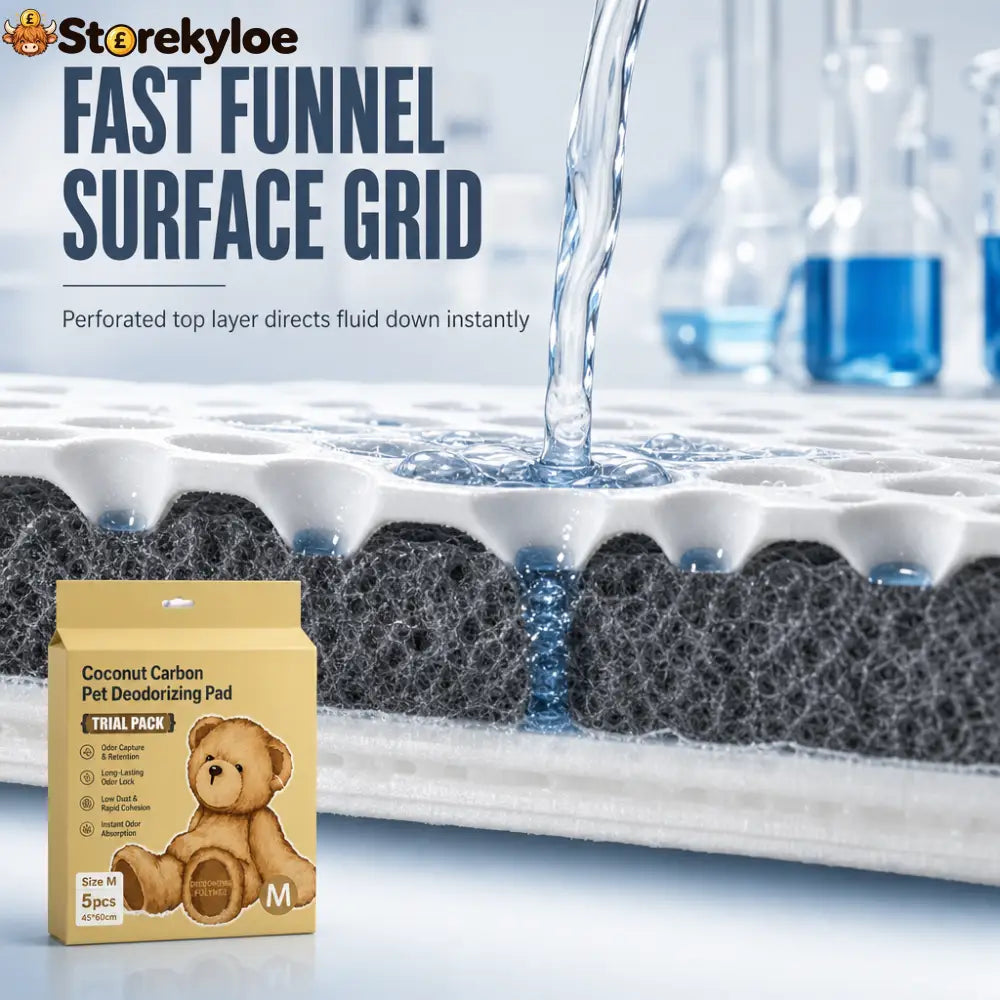 🐾🖤 Thickened Charcoal Pet Pee Pads – Fast Absorbing & Odor-Control Design - Pets