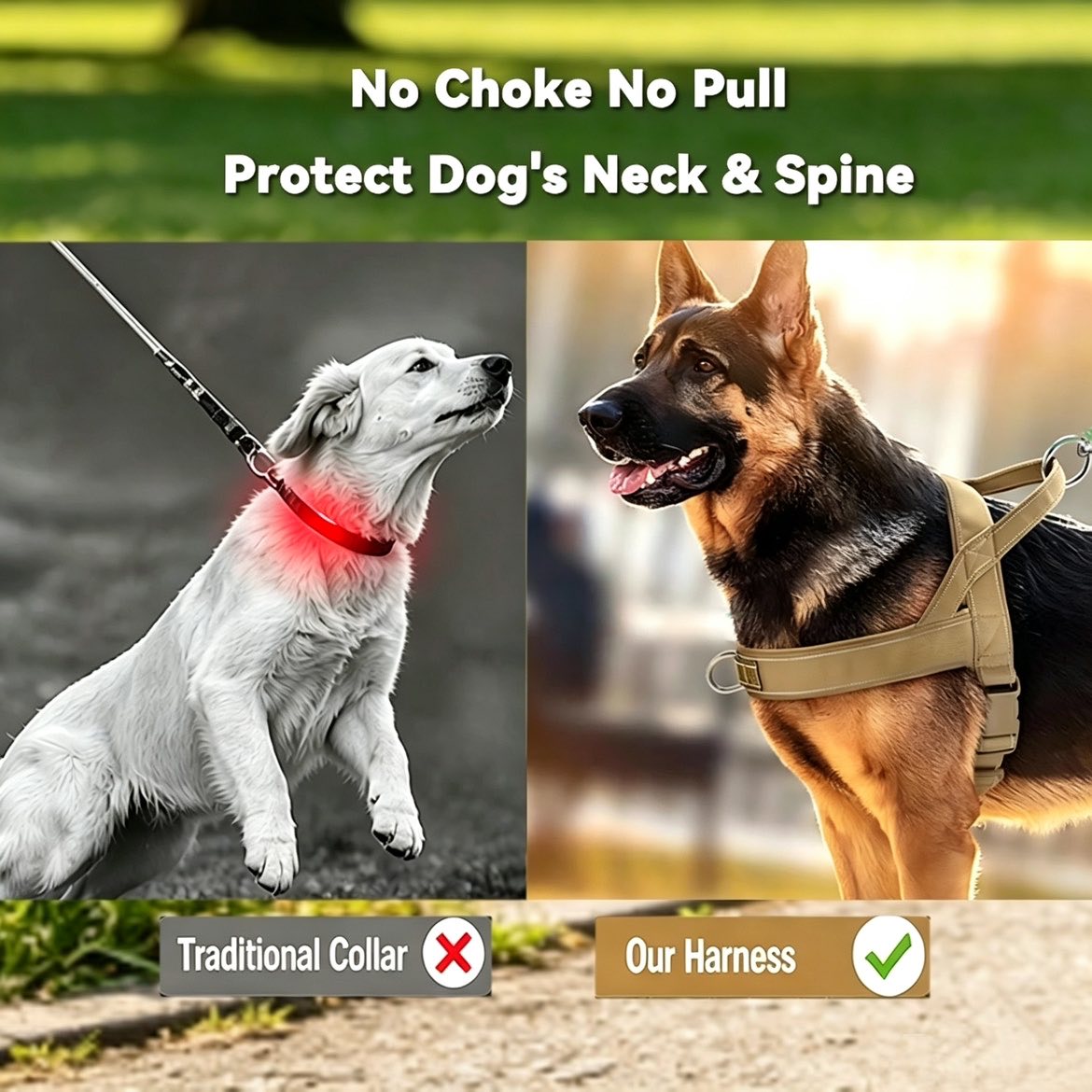 🏆LAST DAY SALE: ONLY ￡9.99!!🎁✨Heavy-Duty Tactical Dog Harness with Handle🐕